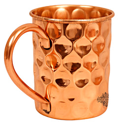 Pure Copper Big Diamond Design Beer Mug Cup