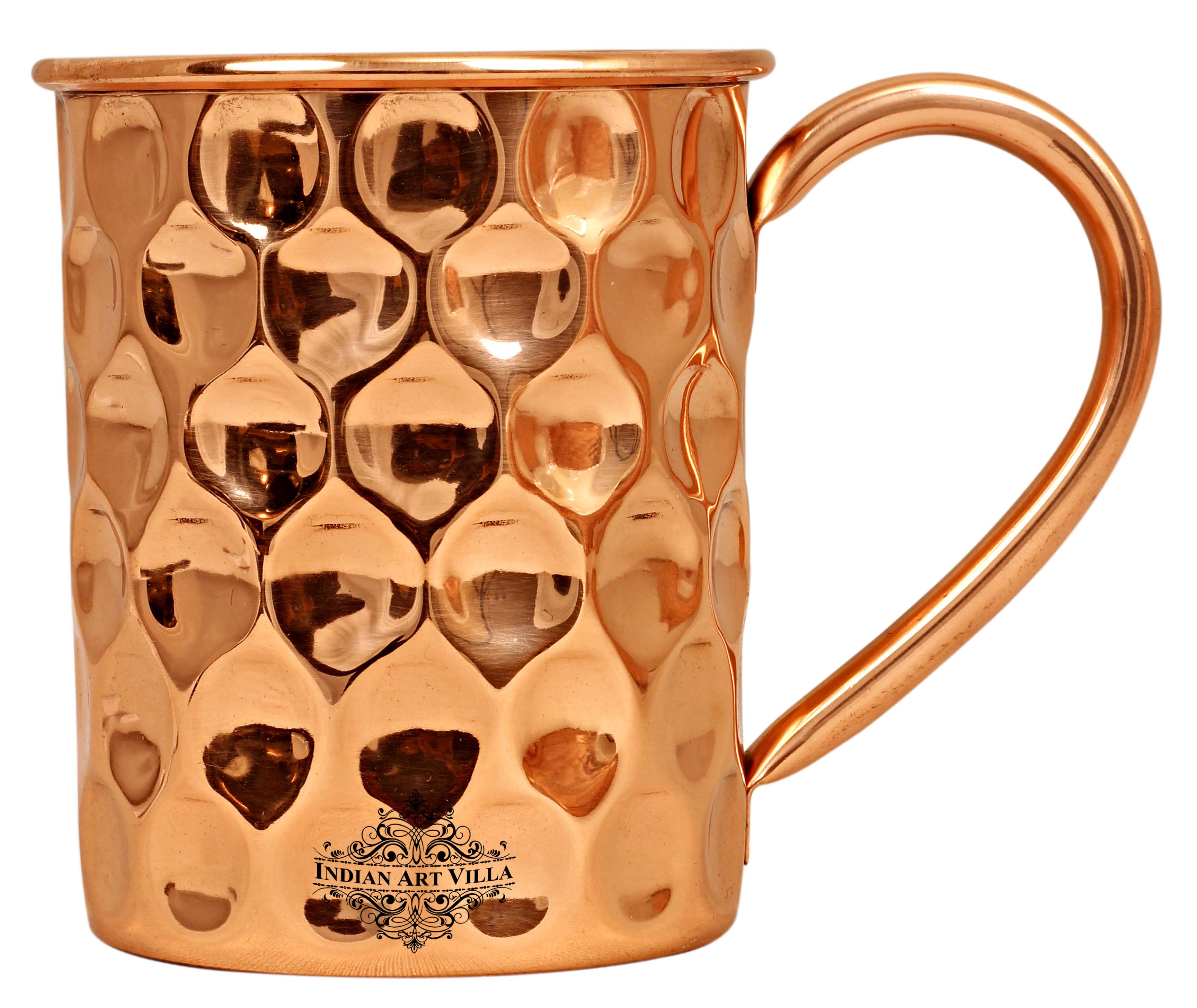 Pure Copper Big Diamond Design Beer Mug Cup