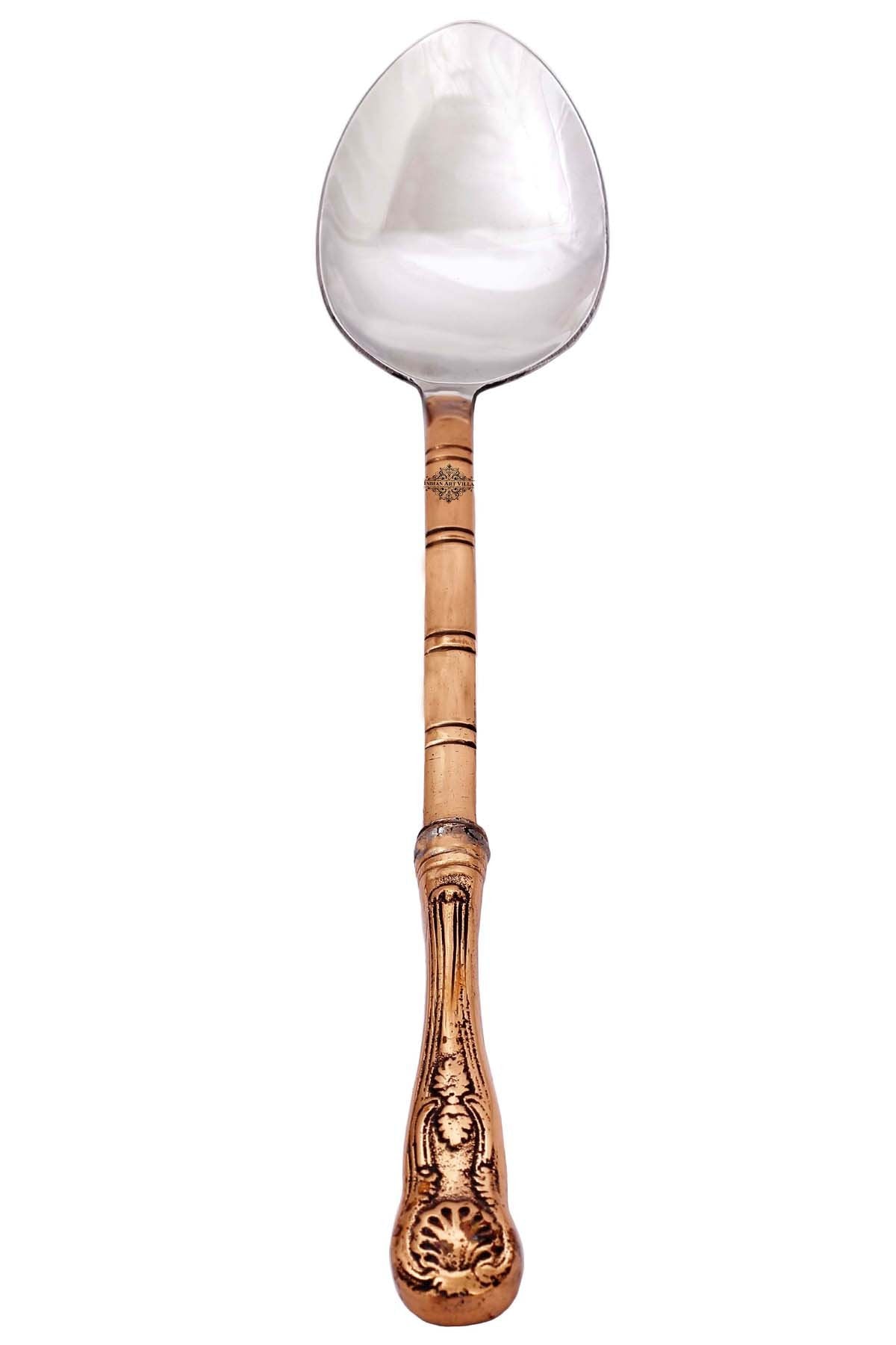 Pure Steel Copper Ladle Spoon Serving Dishes Home Hotel Restaurant Tableware