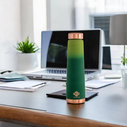 Pure Copper Bottle with Pyramid Shape and Eye-Catching Colors – 800 ML