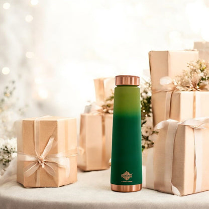 Pure Copper Bottle with Pyramid Shape and Eye-Catching Colors – 800 ML