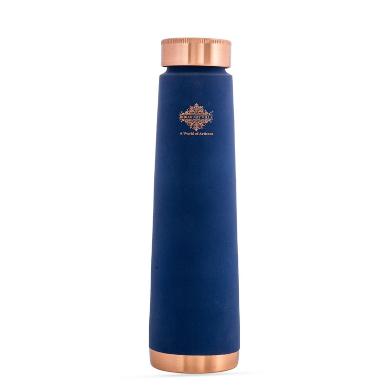 Pure Copper Bottle with Pyramid Shape Silk Finish Design – 800 ML