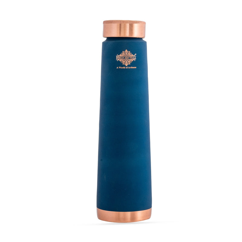 Pure Copper Bottle with Pyramid Shape Silk Finish Design – 800 ML