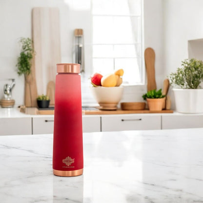 Pure Copper Bottle with Pyramid Shape and Eye-Catching Colors – 800 ML