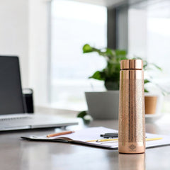 Pure Copper Water Bottle – Pyramid Shape, 900 ML