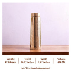 Pure Copper Water Bottle – Pyramid Shape, 900 ML