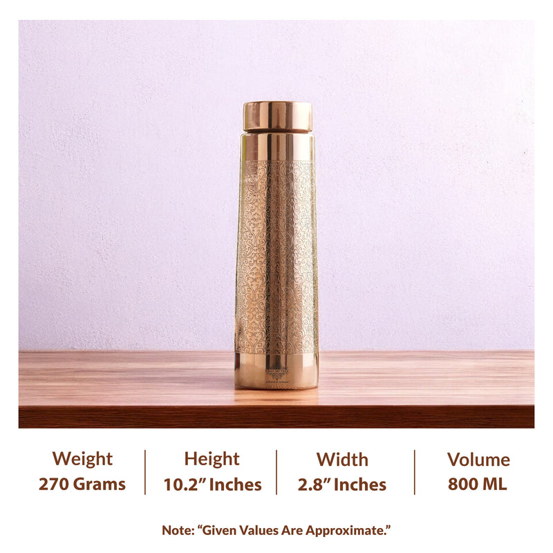 Pure Copper Water Bottle – Pyramid Shape, 900 ML