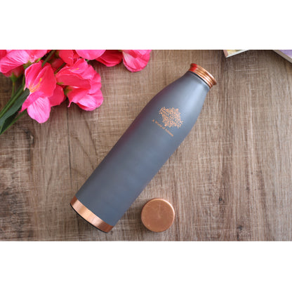 Personalized Copper Silk Finish Water Bottle 900 ML