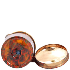 Pure Copper Paisley Printed Design Jug With Brass Knob on Lid