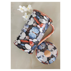 Pure Copper Multicolor Stone Pebble Printed Lacquer Coated Jugs, Pitchers Serveware, Drinkware