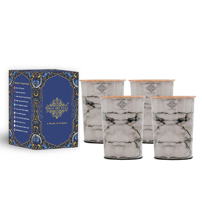 Pure Copper Printed Design Glass - 275 ML