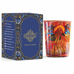 Pure Copper Glass Rajasthani Meena "Padharo Mhare Desh" Printed Theme