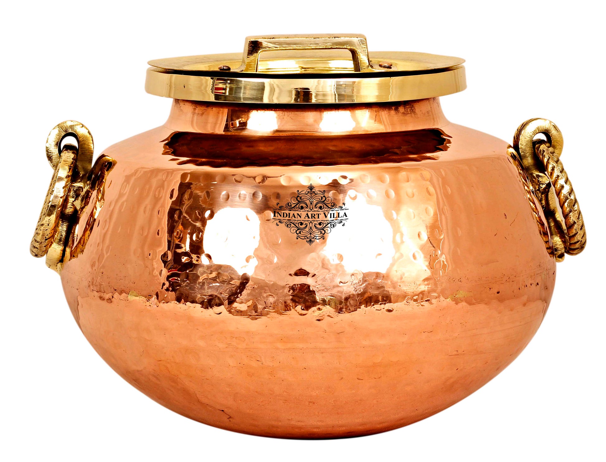 Handcrafted Pure Steel Copper Hammered Design Chafing Dish, Serveware, Tableware