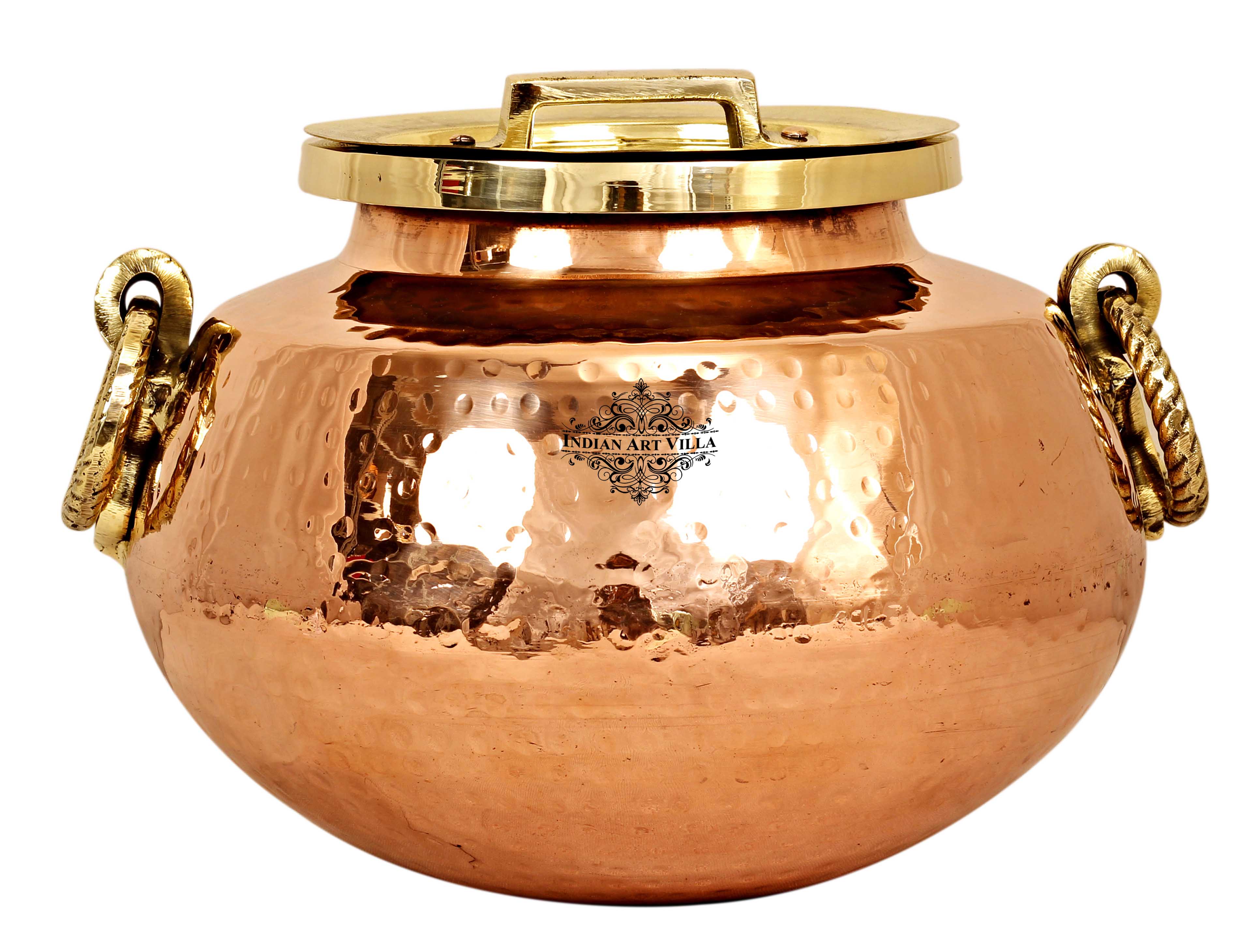 Handcrafted Pure Steel Copper Hammered Design Chafing Dish, Serveware, Tableware
