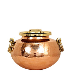 Handcrafted Pure Steel Copper Hammered Design Chafing Dish, Serveware, Tableware
