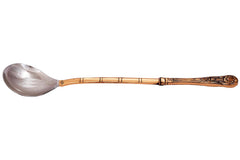 Pure Steel Copper Paan Shape Ladle Spoon Length- 37.08 cm