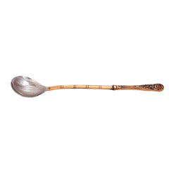 Pure Steel Copper Paan Shape Ladle Spoon Length- 37.08 cm