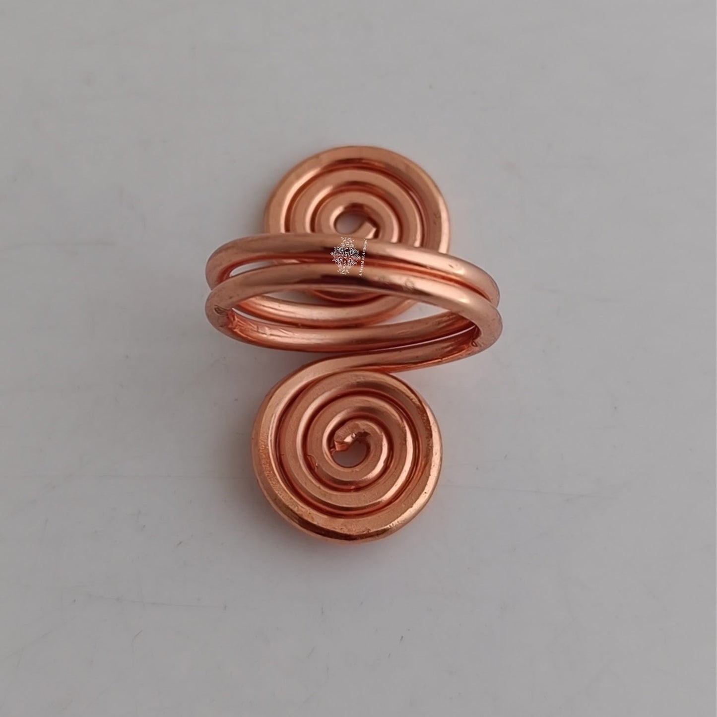Pure Copper Spiral Ring Adjustable Unisex Fashion Ring
