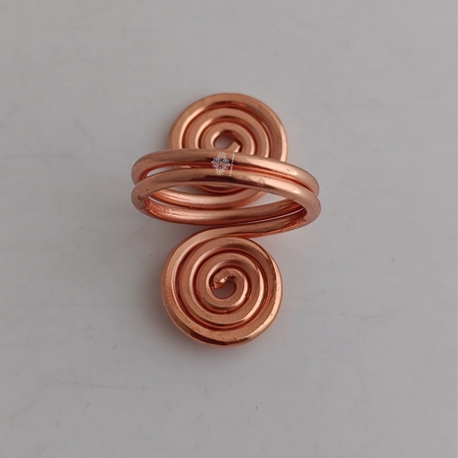 Pure Copper Spiral Ring Adjustable Unisex Fashion Ring