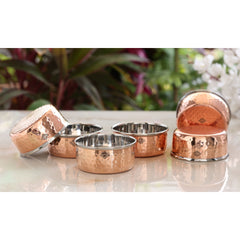 Steel Copper Hammered Bowl, Katori, Dinnerware