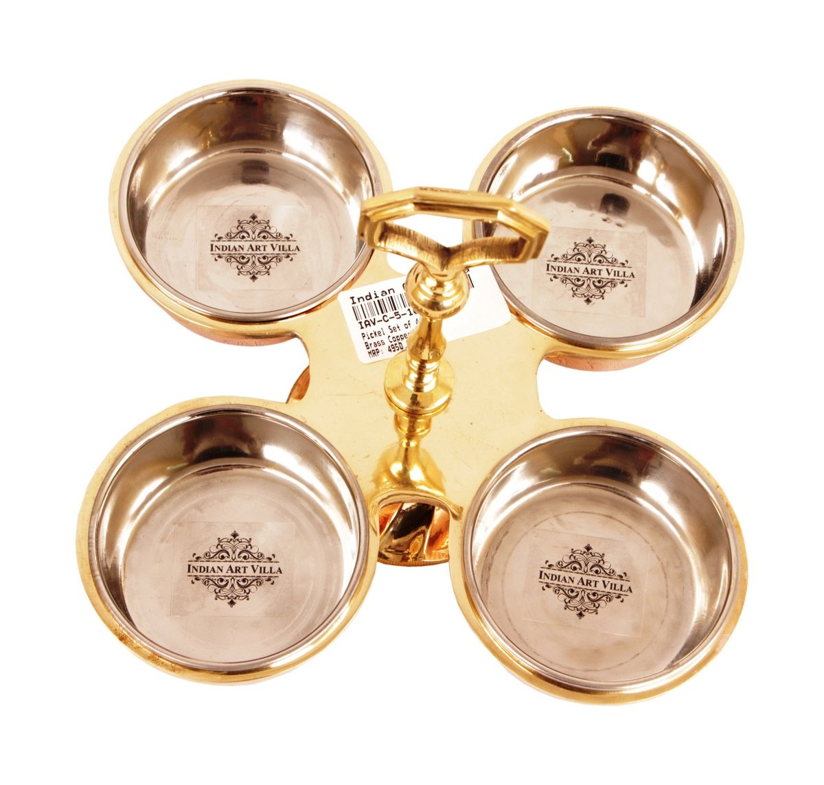 Pure Steel Copper Pickel Set of Bowl Compartment