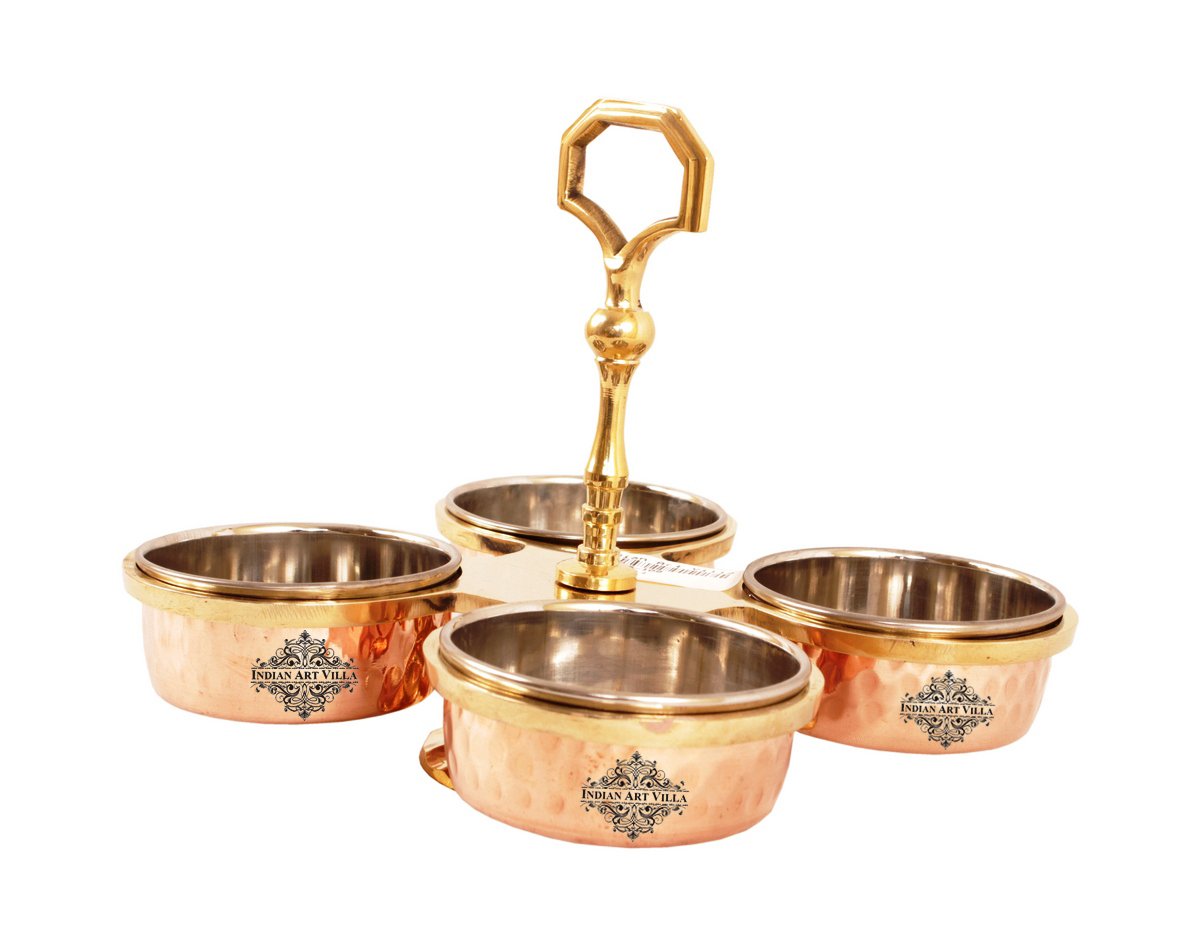 Pure Steel Copper Pickel Set of Bowl Compartment