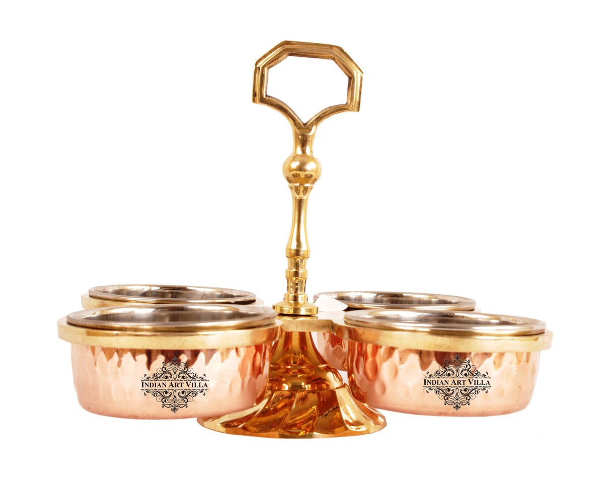 Pure Steel Copper Pickel Set of Bowl Compartment