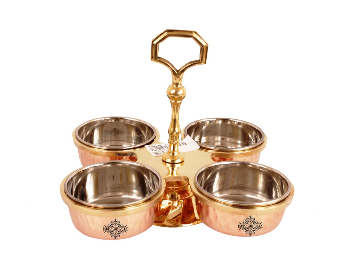 Pure Steel Copper Pickel Set of Bowl Compartment