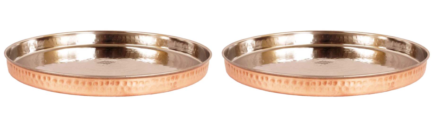 Steel Copper Thali/Plate, Dinnerware & Tableware for Home, Hotel & Restaurants