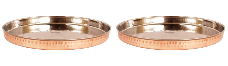 Steel Copper Thali/Plate, Dinnerware & Tableware for Home, Hotel & Restaurants
