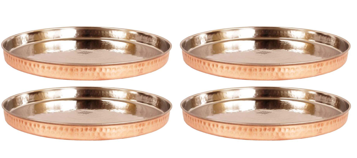 Steel Copper Thali/Plate, Dinnerware & Tableware for Home, Hotel & Restaurants