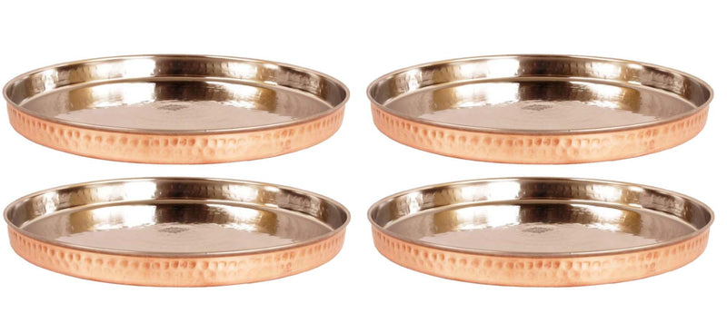 Steel Copper Thali/Plate, Dinnerware & Tableware for Home, Hotel & Restaurants