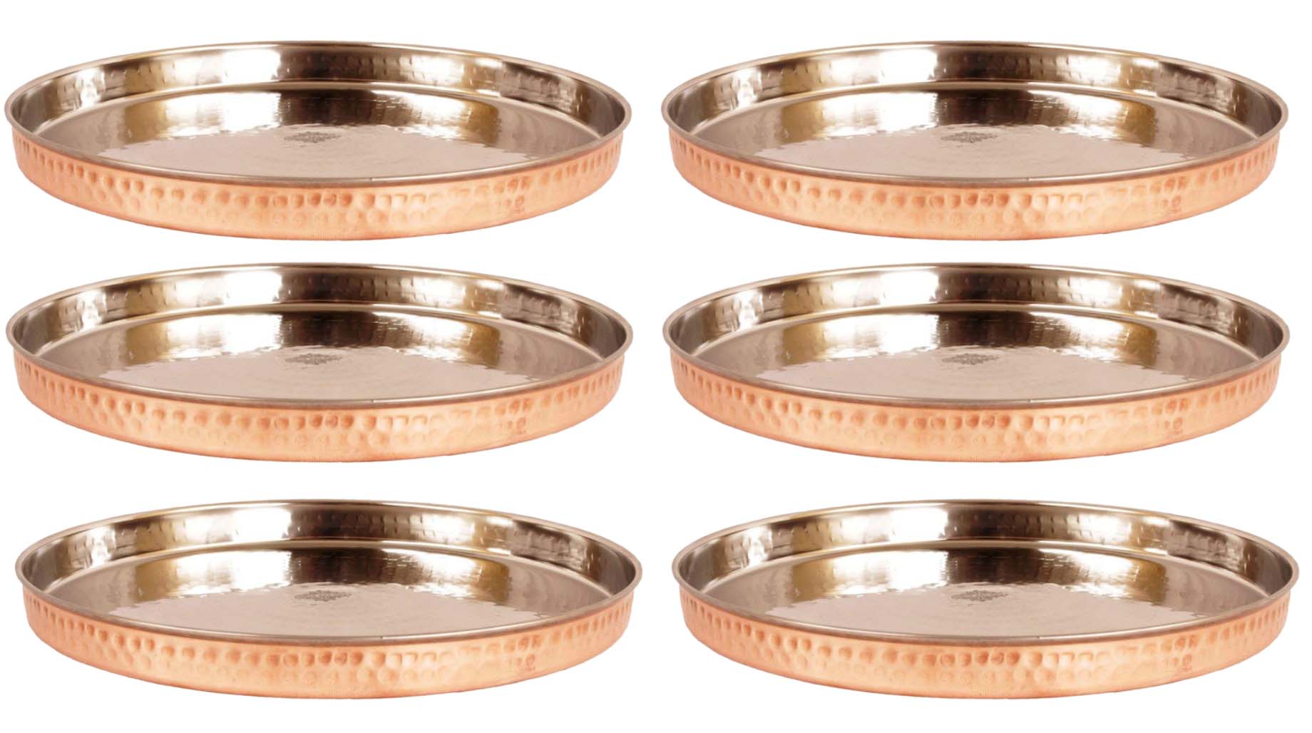Steel Copper Thali/Plate, Dinnerware & Tableware for Home, Hotel & Restaurants