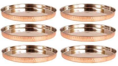 Steel Copper Thali/Plate, Dinnerware & Tableware for Home, Hotel & Restaurants
