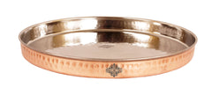 Steel Copper Thali/Plate, Dinnerware & Tableware for Home, Hotel & Restaurants