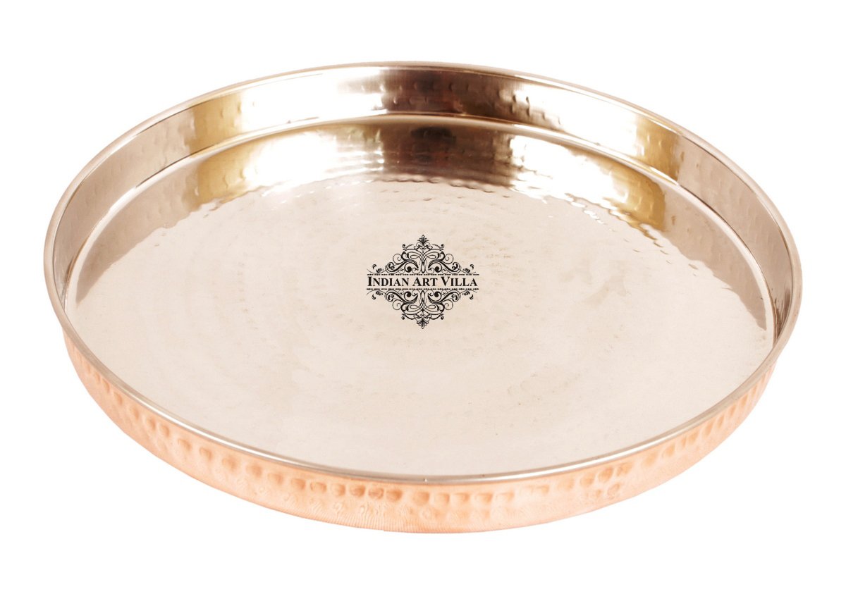 Steel Copper Thali/Plate, Dinnerware & Tableware for Home, Hotel & Restaurants