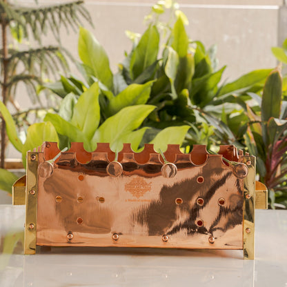 Copper Barbecue With 3 & 4 Skewer, Used for Grilling Chicken Paneer Tikka