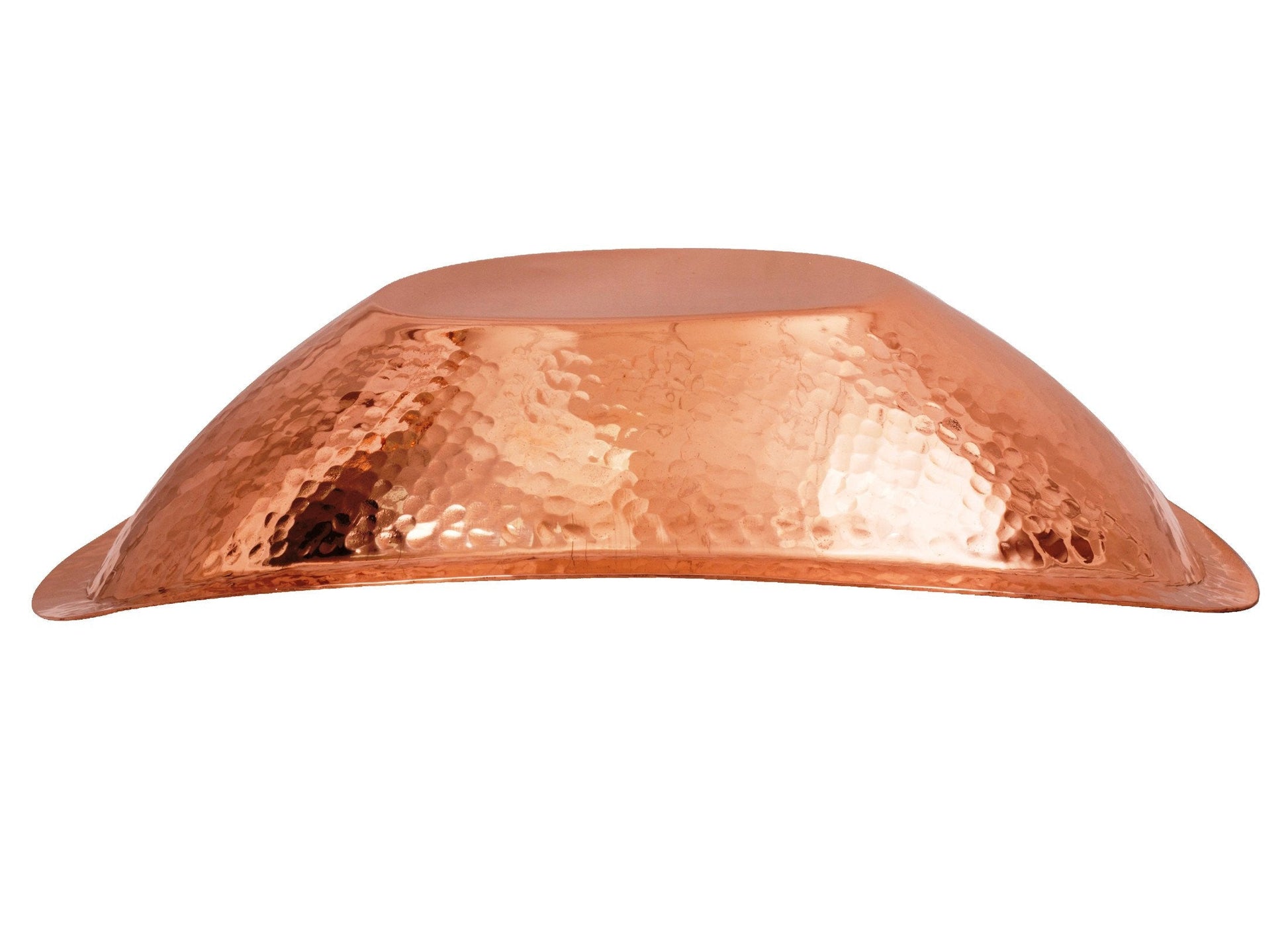 Pure Copper Hammered Design Oval Bread Basket