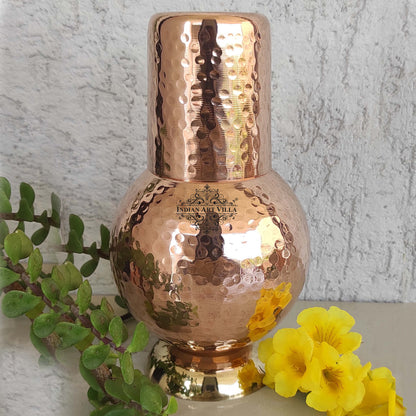 Pure Copper Surai Design Bedroom water Bottle 700 ML