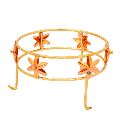 Pure Copper Water Pot with Stand-Hammered Design