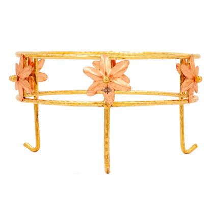 Pure Copper Water Pot with Stand-Hammered Design