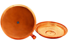 Copper Hammered Water Pot With Stand, Storage & Seving Water, 2 Liter