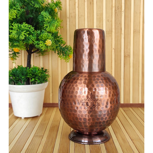 Pure Copper Surai Design Bedroom water Bottle 700 ML