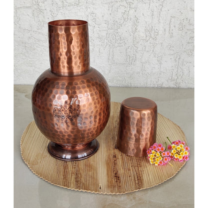Pure Copper Surai Design Bedroom water Bottle 700 ML