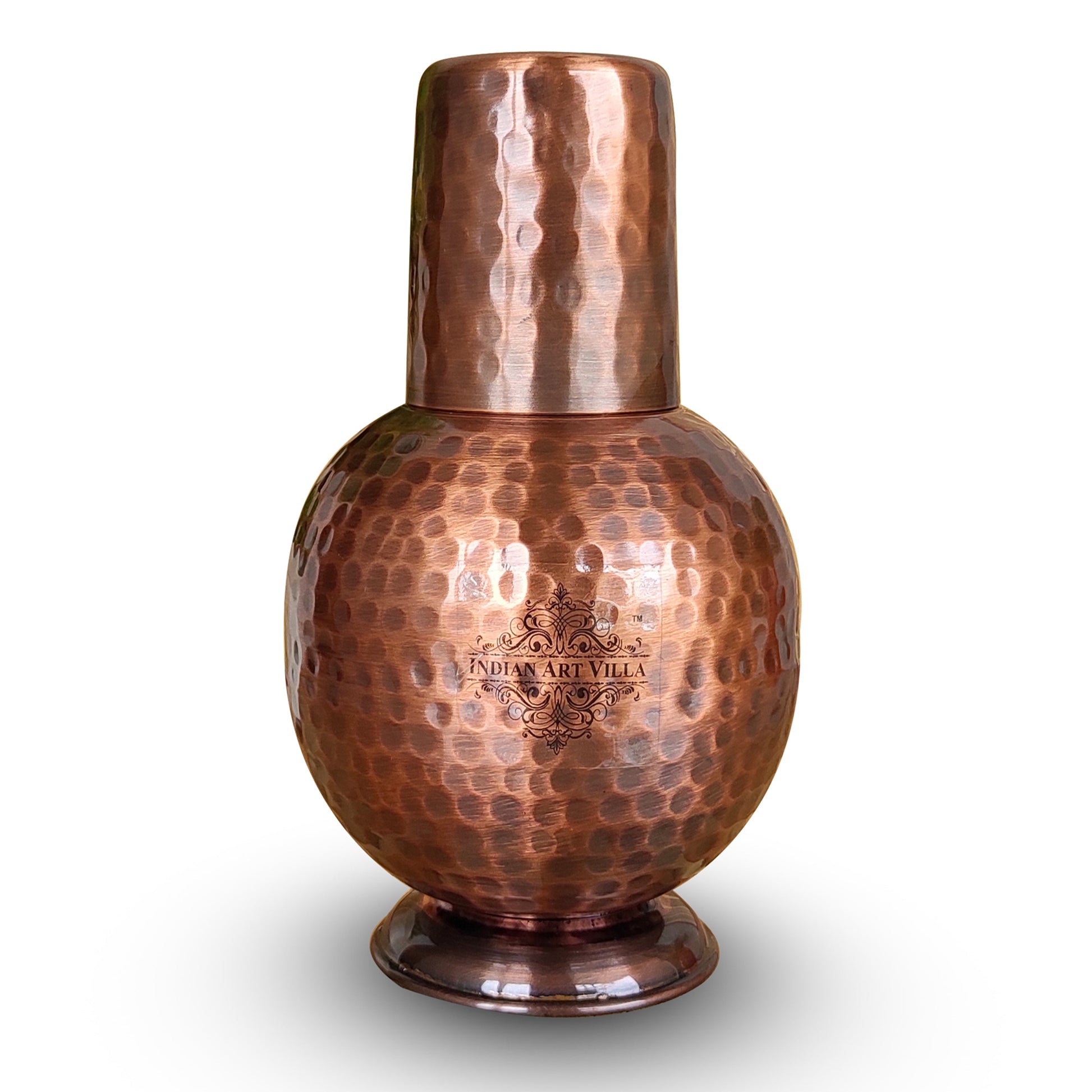 Pure Copper Surai Design Bedroom water Bottle 700 ML