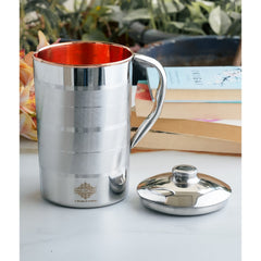 Pure Steel Copper Jug Luxury Design with Lid