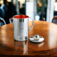 Pure Steel Copper Jug Luxury Design with Lid