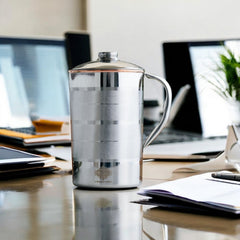 Pure Steel Copper Jug Luxury Design with Lid