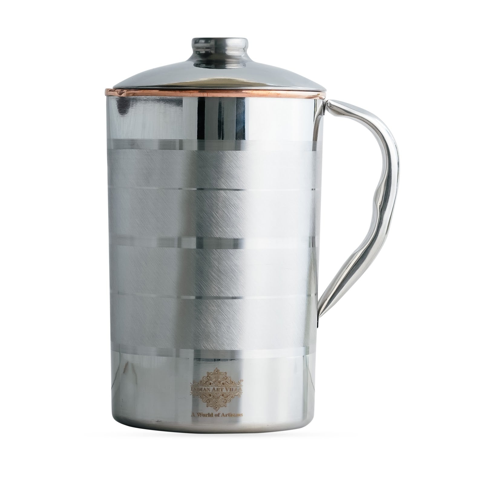 Pure Steel Copper Jug Luxury Design with Lid