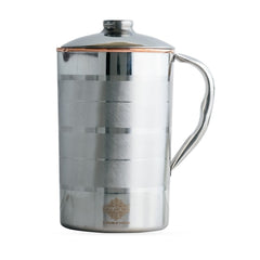 Pure Steel Copper Jug Luxury Design with Lid